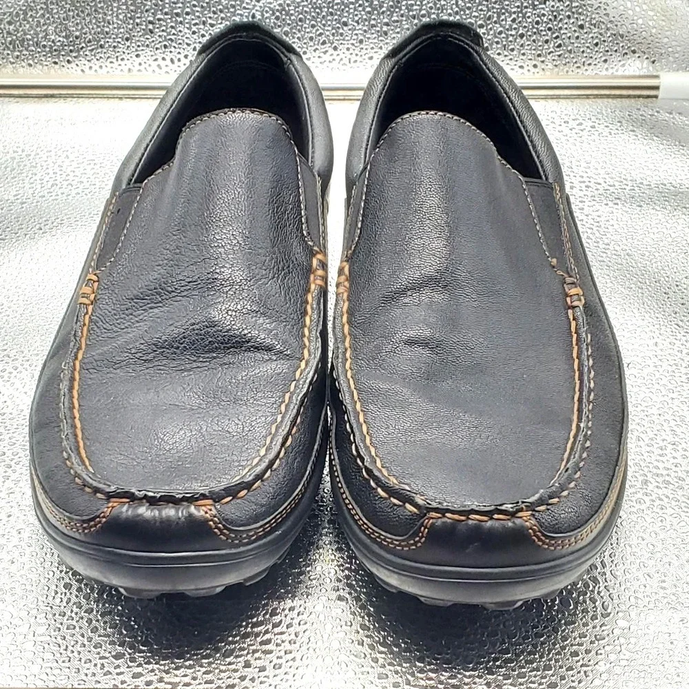 Cole Haan Tucker Venetian Loafer Shoes Mens‎ 10M Black Leather Slip On Comfort